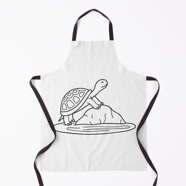 Item preview, Turtle Perched on Rock by Pond designed and sold by rasagamastore.