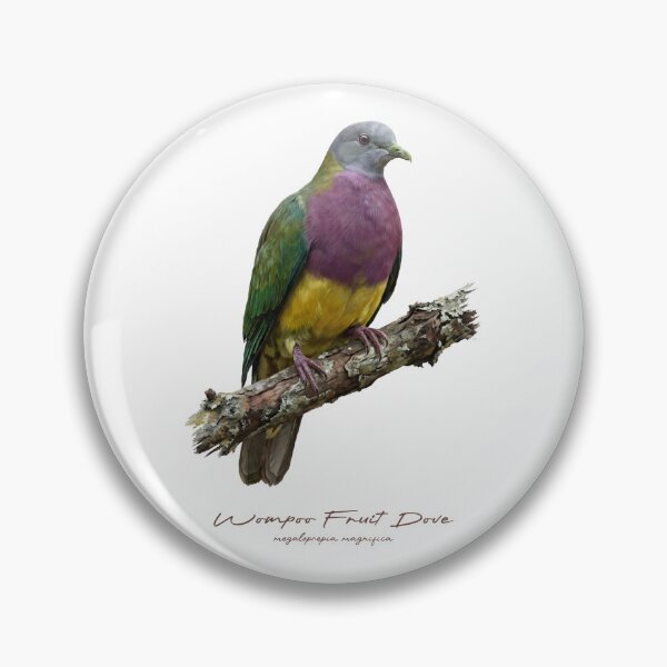 Item preview, Wompoo Fruit Dove on Rustic Tree designed and sold by Takeda-art.