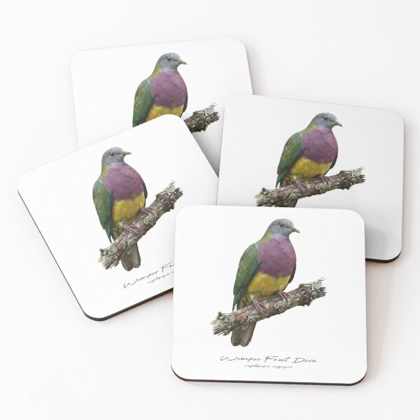 Item preview, Wompoo Fruit Dove on Rustic Tree designed and sold by Takeda-art.