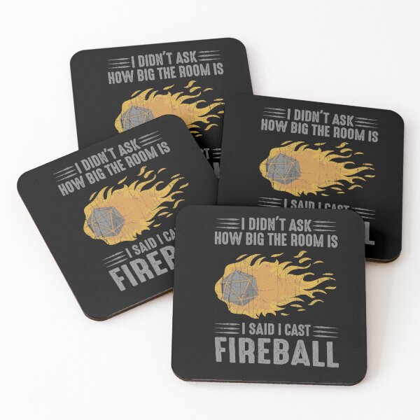 Item preview, I Didn't Ask How Big The Room Is I Said Fireball D20 designed and sold by MinimalistMuses.