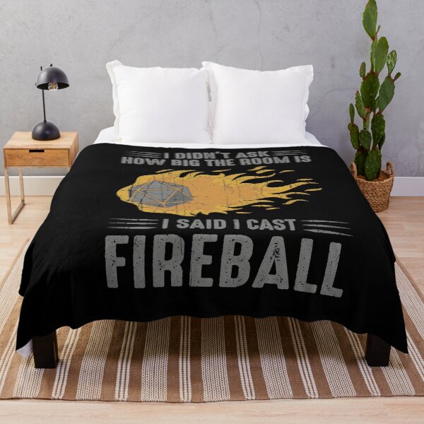 Item preview, I Didn't Ask How Big The Room Is I Said Fireball D20 designed and sold by MinimalistMuses.