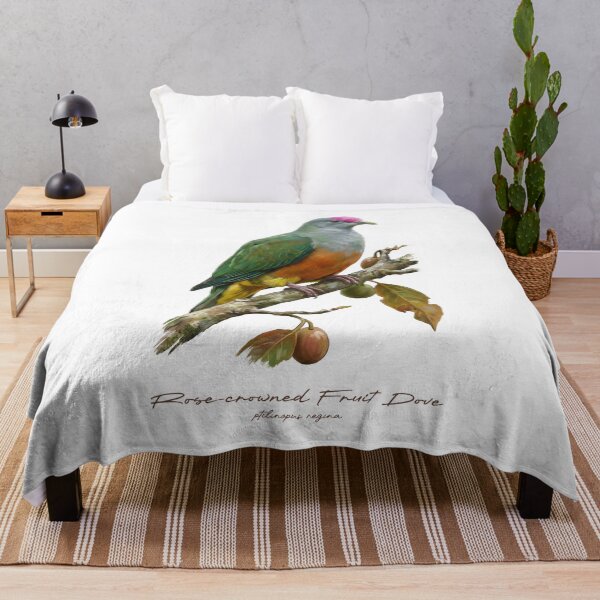 Item preview, Rose-crowned Fruit Dove on Rustic Tree designed and sold by Takeda-art.