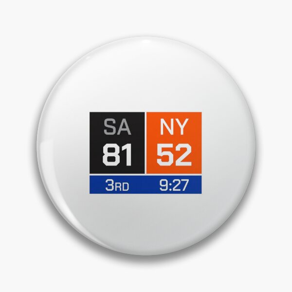 Item preview, New York Knicks SA 81 NY 52 3rd Quarter Scoreboard designed and sold by DesignForYou79.