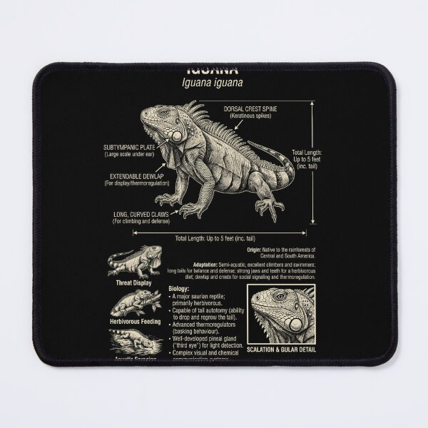 Item preview, Iguana Scientific Anatomy Biology Animal Lover designed and sold by Kimberley King Art King Art.