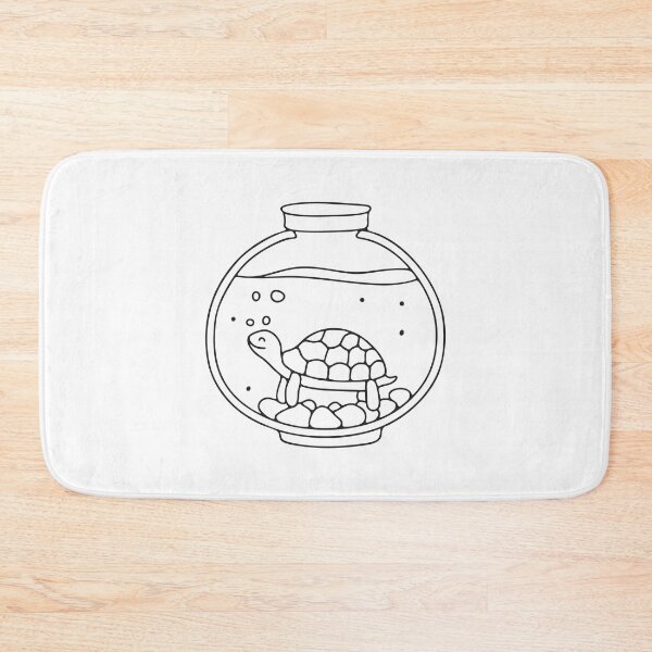 Item preview, Turtle Inside Pebble Filled Aquarium designed and sold by rasagamastore.