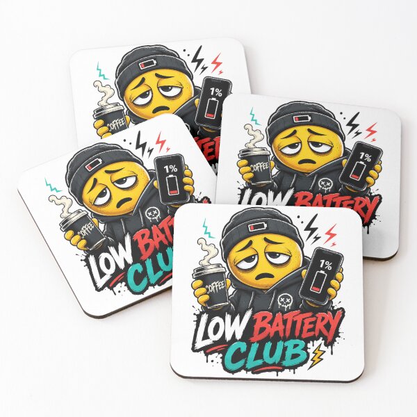 Item preview, Low Battery Society – Powered by Coffee and Regret designed and sold by the-dovlat.