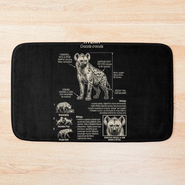 Item preview, Hyena Scientific Anatomy Biology Animal Lover designed and sold by Kimberley King Art  King Art.