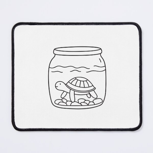 Item preview, Turtle Living in Aquarium with Pebbles designed and sold by rasagamastore.