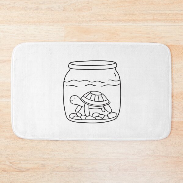 Item preview, Turtle Living in Aquarium with Pebbles designed and sold by rasagamastore.