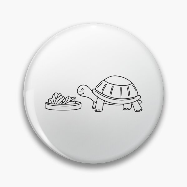 Item preview, Turtle Near Feeding Dish with Vegetables designed and sold by rasagamastore.
