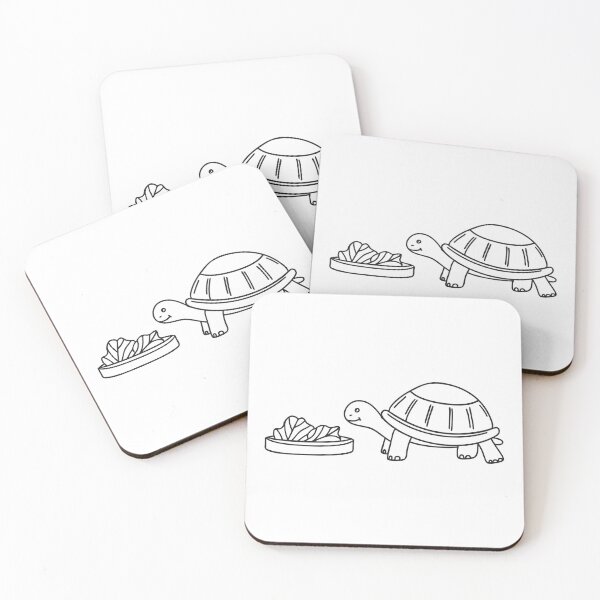 Item preview, Turtle Near Feeding Dish with Vegetables designed and sold by rasagamastore.
