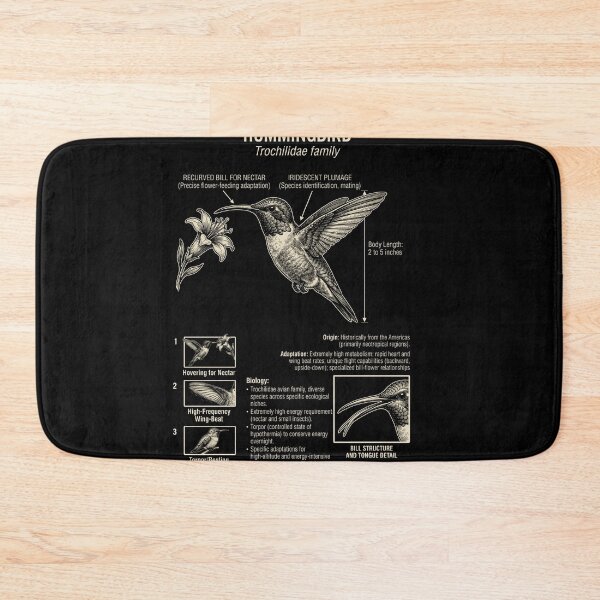 Item preview, Hummingbird Scientific Anatomy Ornithology Animal Lover designed and sold by Kimberley King Art  King Art.