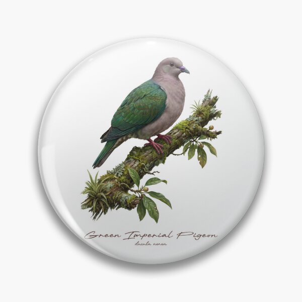 Item preview, Green Imperial Pigeon on Tropical Tree designed and sold by Takeda-art.