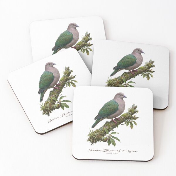 Item preview, Green Imperial Pigeon on Tropical Tree designed and sold by Takeda-art.