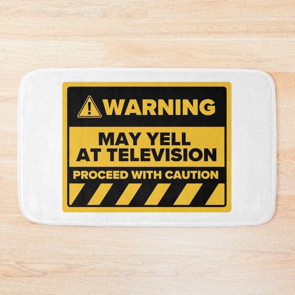 Item preview, Warning: May Yell at Television designed and sold by shopfindingbeni.