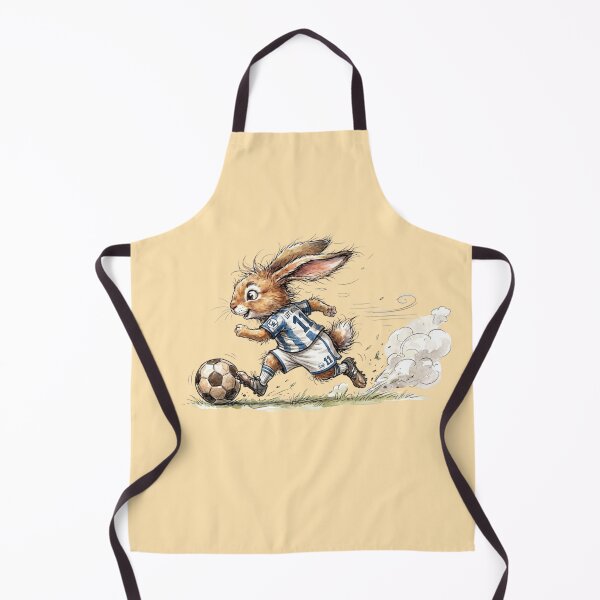 Item preview, Cute Watercolor Bunny Soccer Player Left Wing Number 11 Art designed and sold by BreezifyDesignStudio.