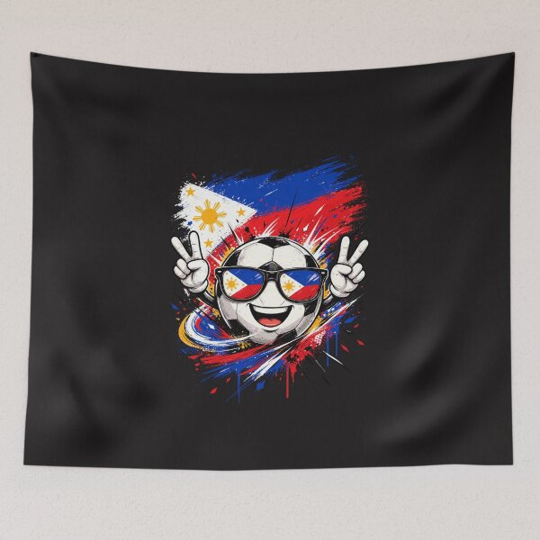 Item preview, Philippines Flag Soccer Ball Filipino Football Fan Cartoon Design designed and sold by kiralynstration.