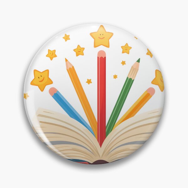 Item preview, Magical Book with Colorful Pencils and Stars designed and sold by Luna-Flow.