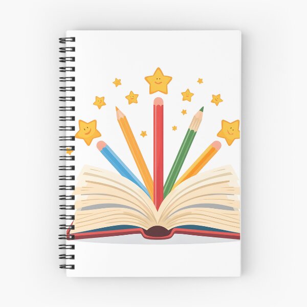 Item preview, Magical Book with Colorful Pencils and Stars designed and sold by Luna-Flow.