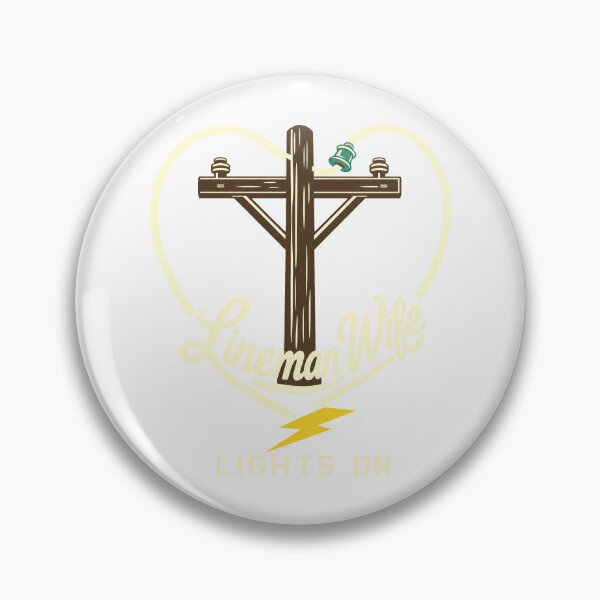 Item preview, Lineman woman lights on heart around utility pole designed and sold by pirminio.