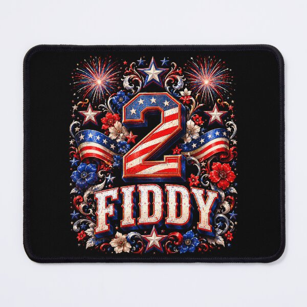 Item preview, 2 Fiddy Funny 250th Anniversary 4th of July Patriotic Art designed and sold by elongatedjazz.