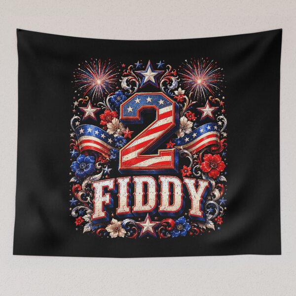 Item preview, 2 Fiddy Funny 250th Anniversary 4th of July Patriotic Art designed and sold by elongatedjazz.