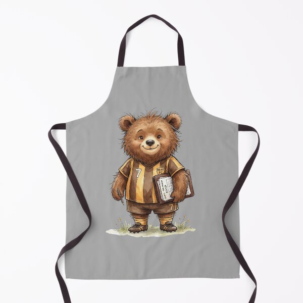 Item preview, Cute Watercolor Bear Soccer Team Manager with Roster Clipboard designed and sold by BreezifyDesignStudio.