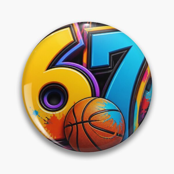 Item preview,  Number 67 Basketball Champion Graffiti Splash Art designed and sold by AgnesB77.