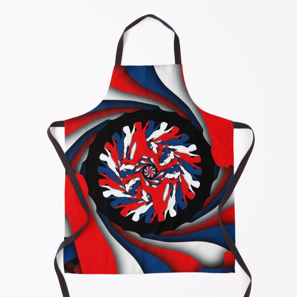 Item preview, Male Soccer Player in Motion - Red, White and Blue Football Art designed and sold by BlackthornDsign.