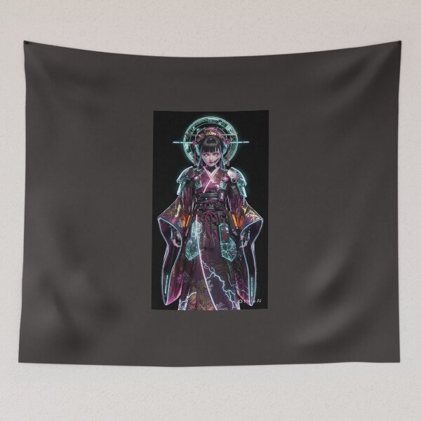 Item preview, Neon Sci-Fi Warrior Artwork designed and sold by Neo Tokio.