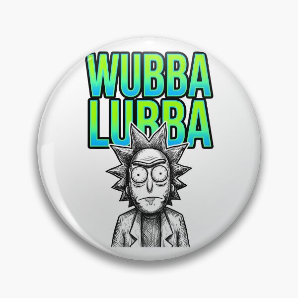 Item preview, Wubba Lubba Simple Bold Neon Vector Poster designed and sold by Dhenin Studio.