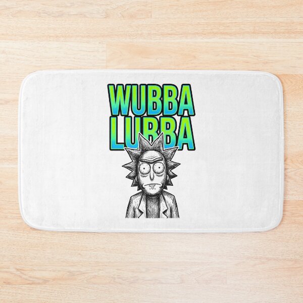 Item preview, Wubba Lubba Simple Bold Neon Vector Poster designed and sold by Dhenin Studio.