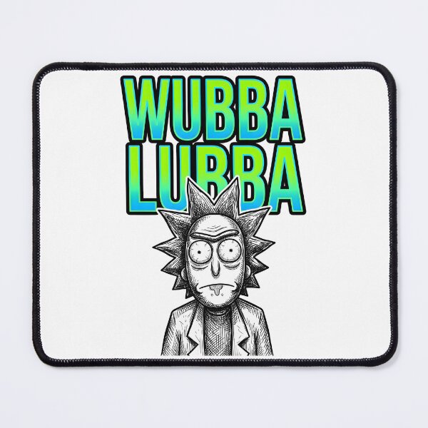 Item preview, Wubba Lubba Simple Bold Neon Vector Poster designed and sold by Dhenin Studio.