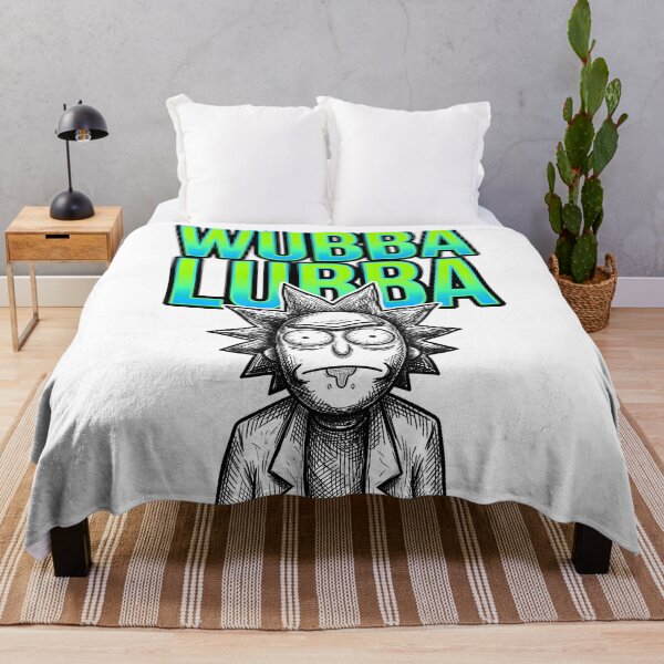Item preview, Wubba Lubba Simple Bold Neon Vector Poster designed and sold by Dhenin Studio.