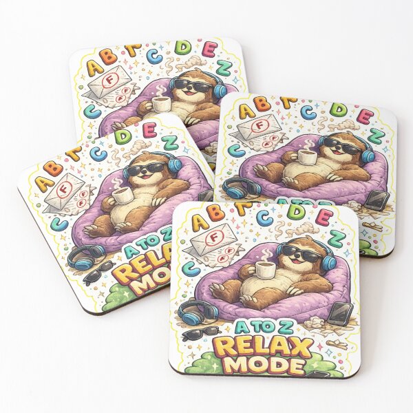 Item preview, A to Z Relax Mode Sticker designed and sold by Genzfirevibes.