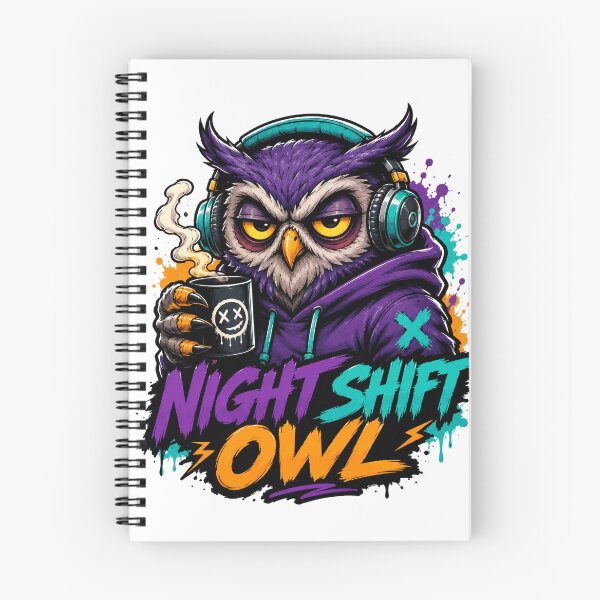 Item preview, Night Shift Owl – Caffeine Fueled After Hours Crew designed and sold by the-dovlat.