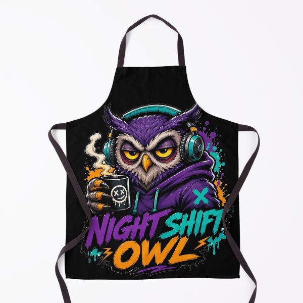 Item preview, Night Shift Owl – Caffeine Fueled After Hours Crew designed and sold by the-dovlat.