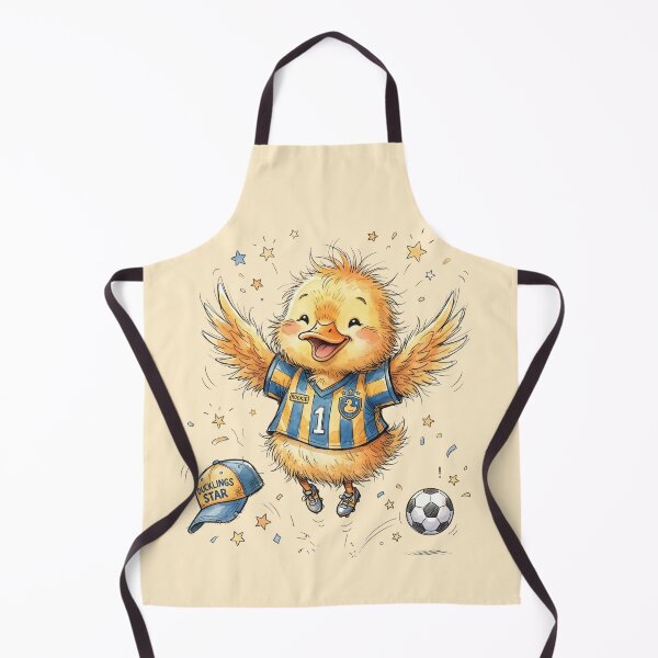 Item preview, Cute Watercolor Duckling Soccer Rookie Number 1 Celebration designed and sold by BreezifyDesignStudio.