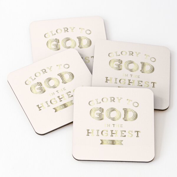 Item preview, Glory to God in the Highest Luke 2:14 Christmas Bible Verse Christian Scripture designed and sold by Blessed Be Your Name.