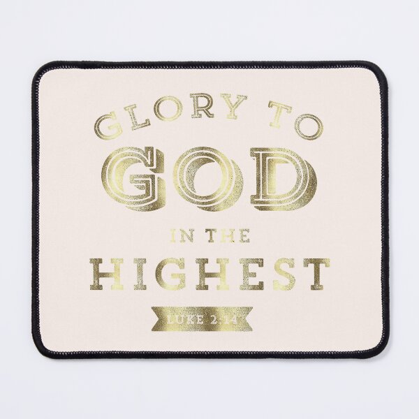 Item preview, Glory to God in the Highest Luke 2:14 Christmas Bible Verse Christian Scripture designed and sold by Blessed Be Your Name.