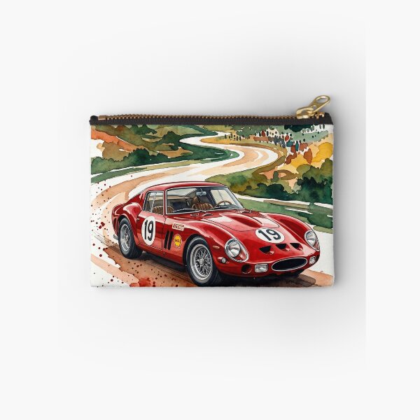 Item preview, Classic Colombo V12 Italian Berlinetta Vintage Racing Watercolor Art designed and sold by RevUpDesign.