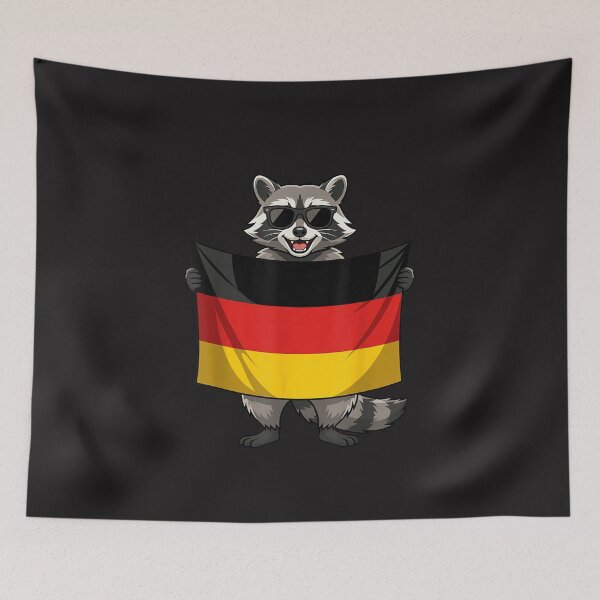 Item preview, Germany Flag Raccoon Funny German Pride Cartoon Animal Design designed and sold by kiralynstration.