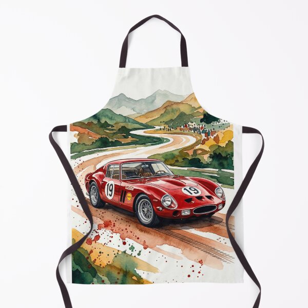 Artikelvorschau, Klassische Colombo V12 Italian Berlinetta Vintage Racing Aquarellkunst entworfen und verkauft von RevUpDesign.
