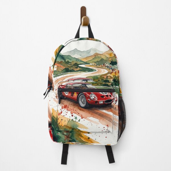 Item preview, Classic Colombo V12 Italian Berlinetta Vintage Racing Watercolor Art designed and sold by RevUpDesign.