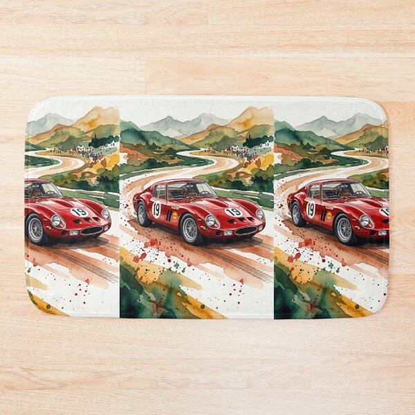 Item preview, Classic Colombo V12 Italian Berlinetta Vintage Racing Watercolor Art designed and sold by RevUpDesign.