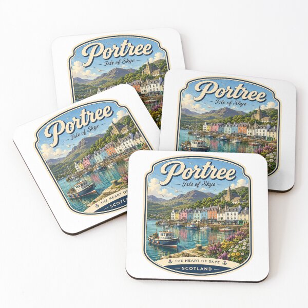 Item preview, Portree Town in Scotland designed and sold by PamLeeDesign.