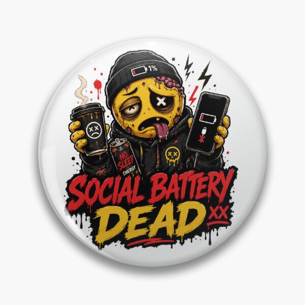Item preview, Social Battery: Offline Forever – Introvert Survival Mode designed and sold by the-dovlat.
