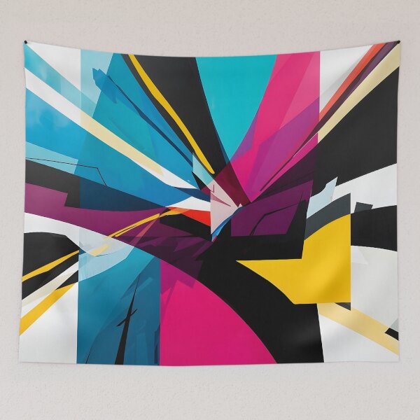 Item preview, Dynamic Abstract Geometric Shape Art designed and sold by Luna-Flow.