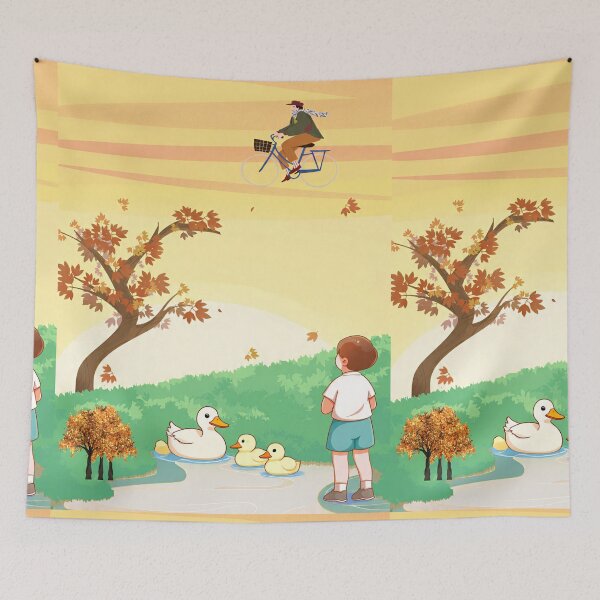 Item preview, Autumn Dreams on Two Wheels designed and sold by AwesomeDigiShop.