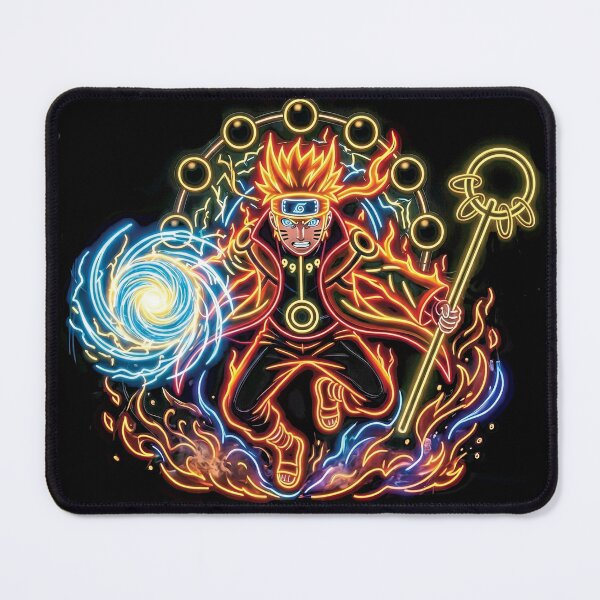 Item preview, Nine Tails Sage Neon Glow - Ultimate Ninja Rasengan Pop Art designed and sold by GomuStyles.